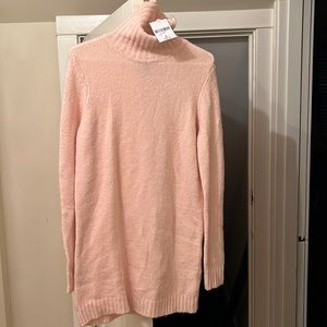 Forever 21 Knot Blush colored sweater dress, size small